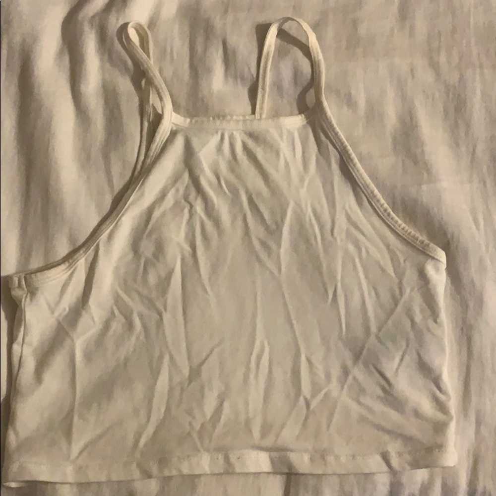 White crop top
